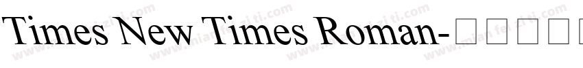 Times New Times Roman字体转换